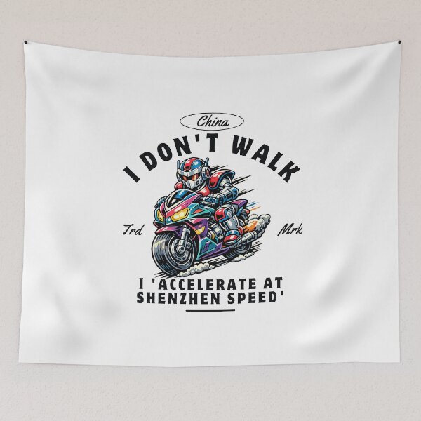 Item preview, I don't walk I 'accelerate at Shenzhen speed' designed and sold by Peerless-Prime.