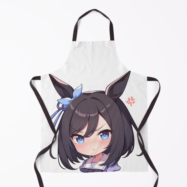 Item preview, Eishin Flash Uma Musume Pretty Derby Chibi Angry Pony Ears designed and sold by 108Recordings.