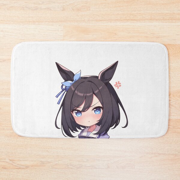 Item preview, Eishin Flash Uma Musume Pretty Derby Chibi Angry Pony Ears designed and sold by 108Recordings.