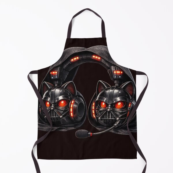 Item preview, Futuristic Gamer Cat Headphones – Psyched Gamer Design designed and sold by LuluLeb.