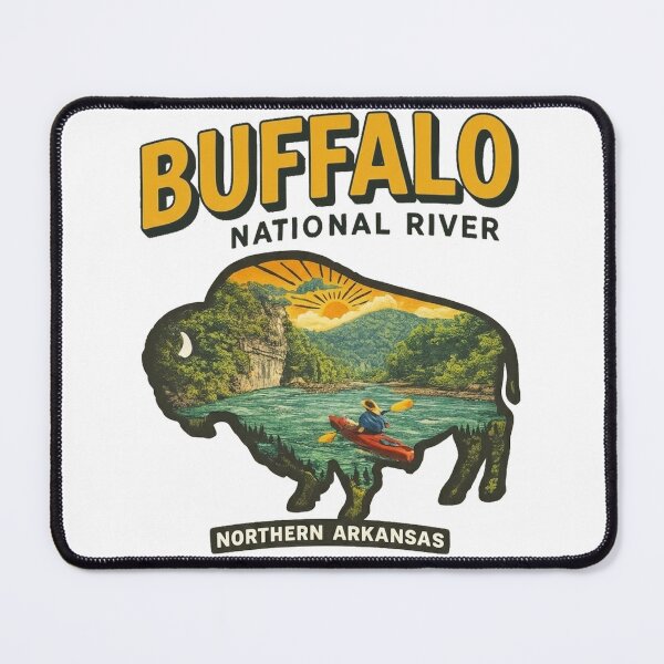 Item preview, Buffalo National River Arkansas USA Vintage Retro Travel Hiking, Camping Adventure Kayaking Lake designed and sold by francous03.