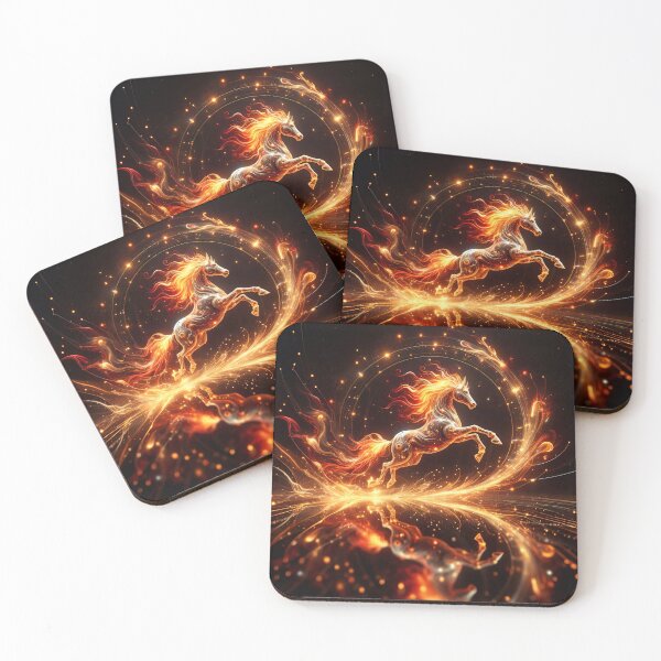 Item preview, Celestial Fire Horse Zodiac Energy designed and sold by AI-Only Creations.