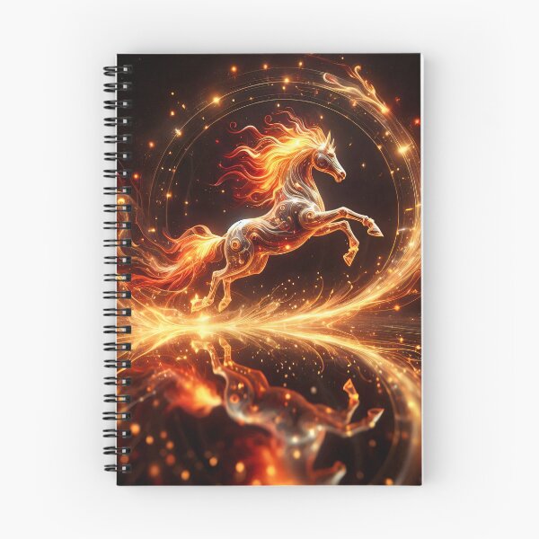 Item preview, Celestial Fire Horse Zodiac Energy designed and sold by AI-Only Creations.