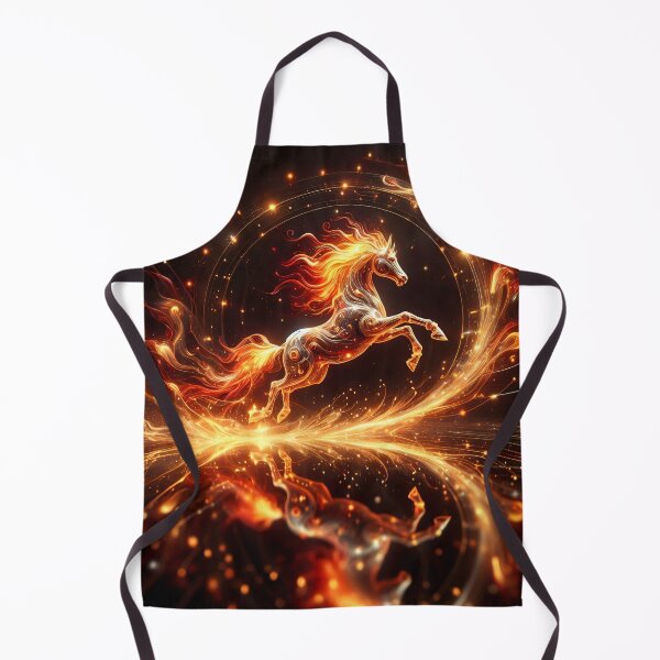 Item preview, Celestial Fire Horse Zodiac Energy designed and sold by AI-Only Creations.