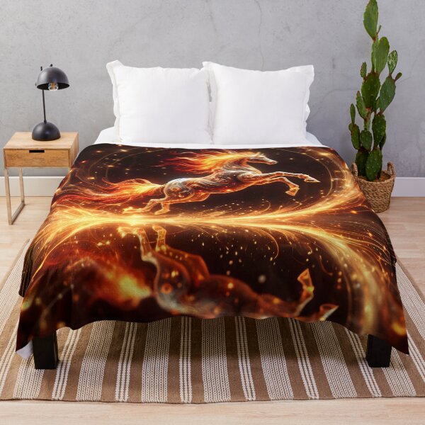 Item preview, Celestial Fire Horse Zodiac Energy designed and sold by AI-Only Creations.