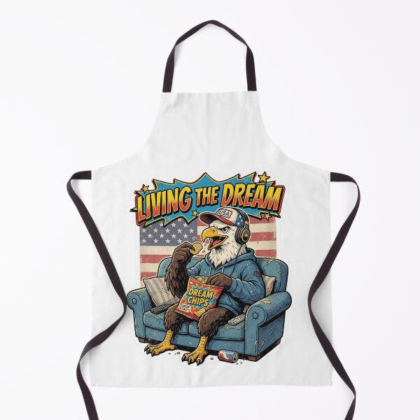 Item preview, Land Of The Free Couch Of The Brave Funny Patriotic Sticker designed and sold by LiamAura.