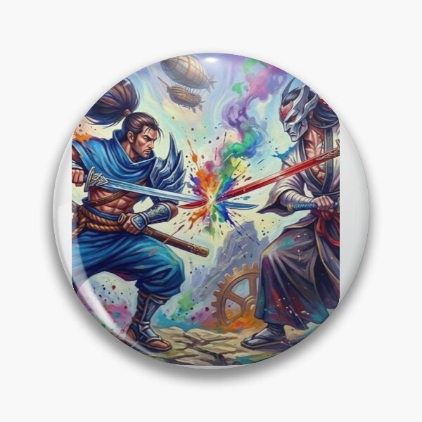 Artikelvorschau, Yasuo vs Yone League of Legends  entworfen und verkauft von DreamPunkStudio.