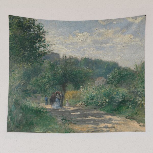 Item preview, Copy of Village Square by Paul Cézanne: Post Impressionist Landscape Poster designed and sold by artofuniverse.