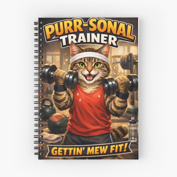 Item preview, Purr-sonal Trainer Cat Lifting Dumbbells designed and sold by craftedd.