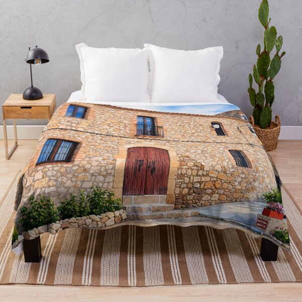 Item preview, Plaça Rectoria de Castellet Watercolor designed and sold by Miradas del Mundo.