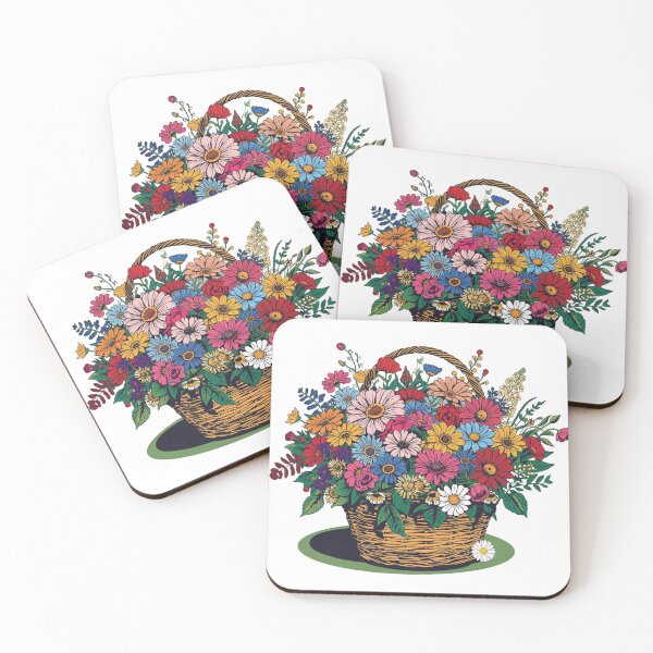 Item preview, Garden Flowers Basket Sticker, Garden Magnets   designed and sold by colorleafz.