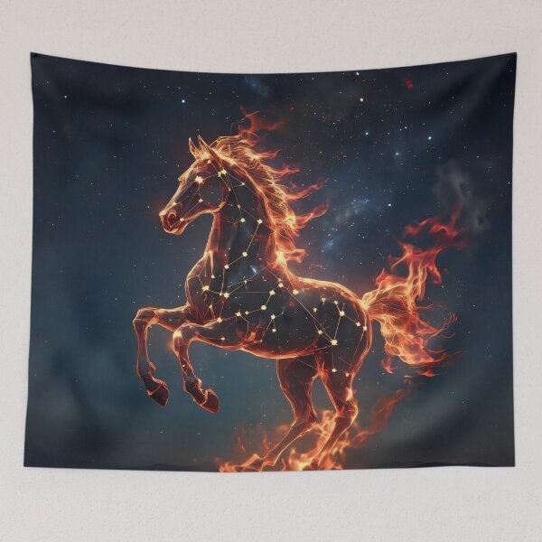 Item preview, Fire Horse Chinese Zodiac Constellation designed and sold by AI-Only Creations.