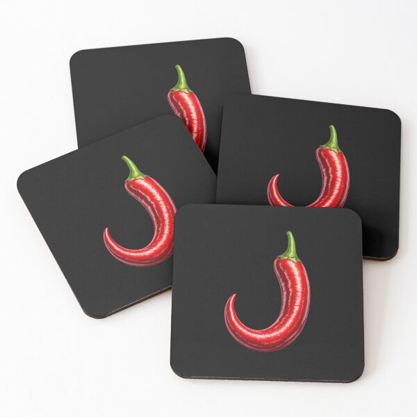 Item preview, Curved Red Chili Pepper Minimal designed and sold by decasavalviki.