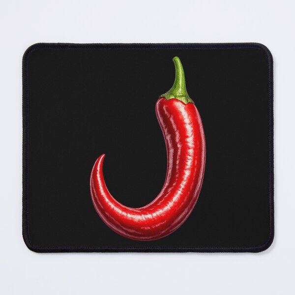 Item preview, Curved Red Chili Pepper Minimal designed and sold by decasavalviki.