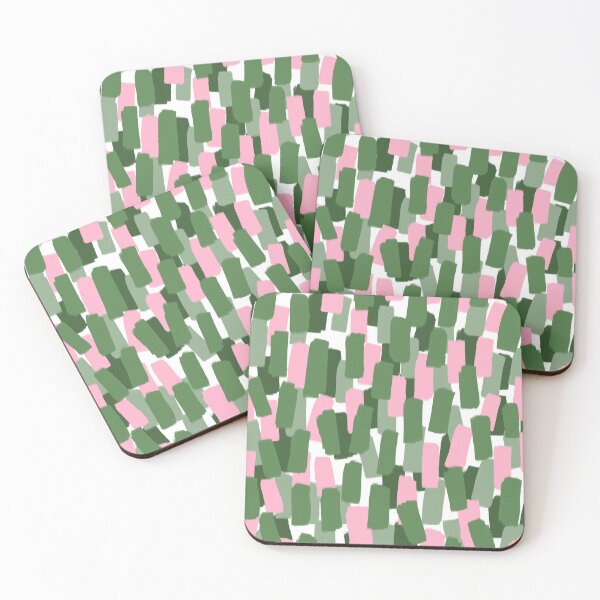 Item preview, Abstract Green and Pink Brush Stroke Style Pattern designed and sold by OneThreeSix.