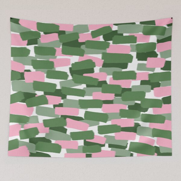 Item preview, Abstract Green and Pink Brush Stroke Style Pattern designed and sold by OneThreeSix.
