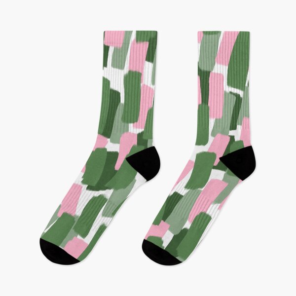 Item preview, Abstract Green and Pink Brush Stroke Style Pattern designed and sold by OneThreeSix.