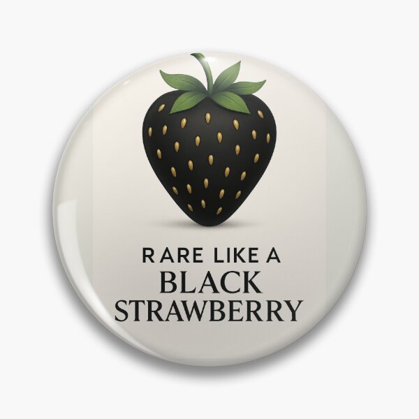 Item preview, Rare Like a Black Strawberry – Minimalist Fruit Art designed and sold by mbmstores.