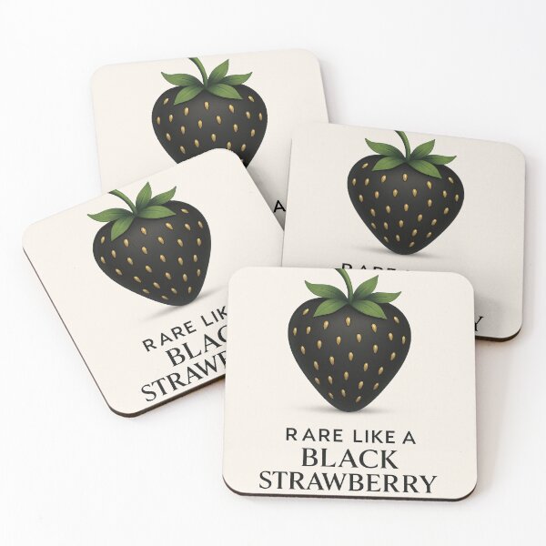 Item preview, Rare Like a Black Strawberry – Minimalist Fruit Art designed and sold by mbmstores.