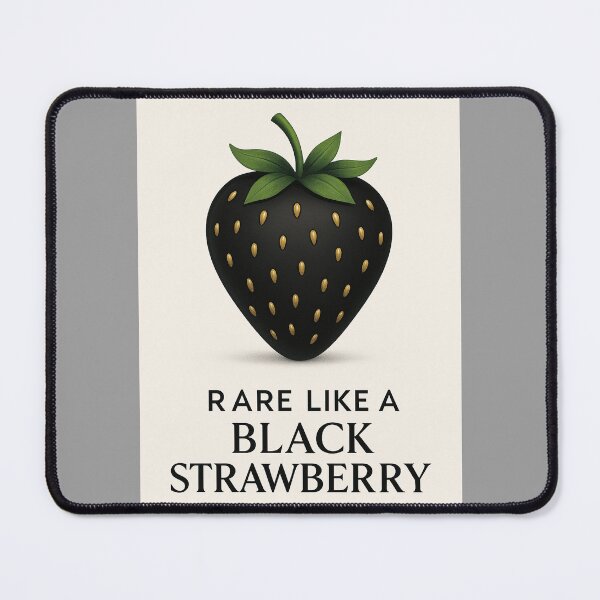 Item preview, Rare Like a Black Strawberry – Minimalist Fruit Art designed and sold by mbmstores.