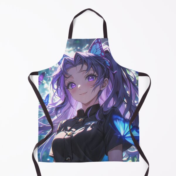 Item preview, Kanao Tsuyuri Demon Slayer Serene Butterfly Forest Portrait designed and sold by 108Recordings.