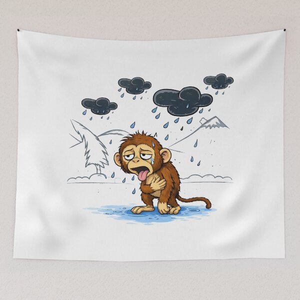 Item preview, Disgusted Monkey – Mood Cartoon designed and sold by KumarGandhi.