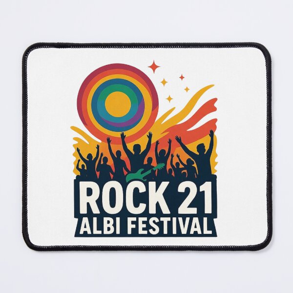 Item preview, Rock 21 Albi Festival France T-Shirt – Vintage Rock Music Festival Crowd Guitar Graphic Tee – Albi France Concert Shirt designed and sold by Sushikidsntoddlers.