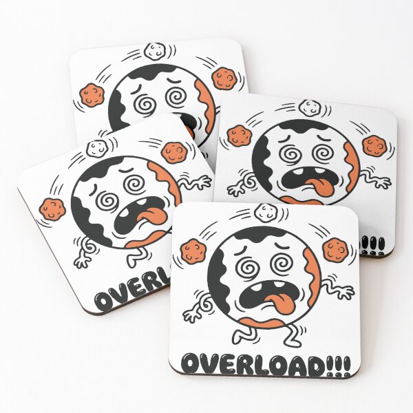 Item preview, A dizzy planet character representing mental overload and chaotic thoughts. Its exaggerated spinning elements create a fun and dynamic meme-style design. designed and sold by Dejbar.