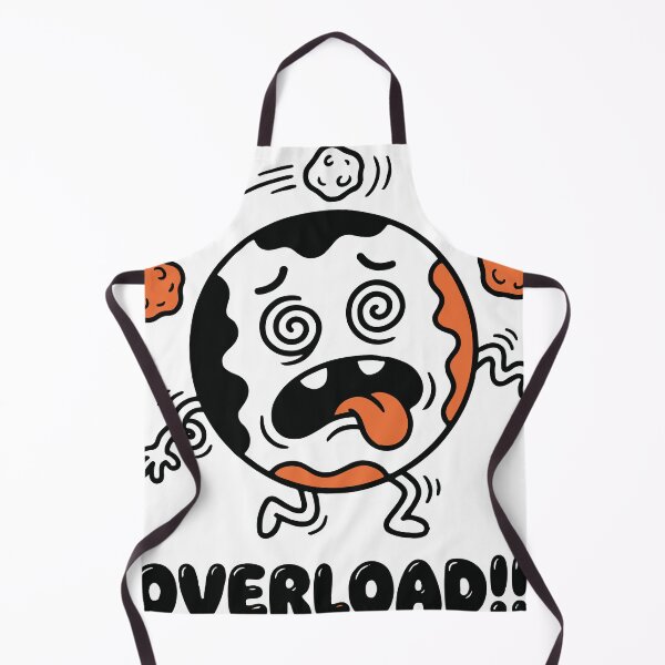 Item preview, A dizzy planet character representing mental overload and chaotic thoughts. Its exaggerated spinning elements create a fun and dynamic meme-style design. designed and sold by Dejbar.