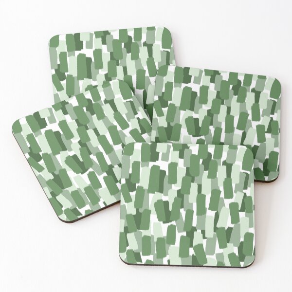 Item preview, Abstract Green Brush Stroke Style Pattern designed and sold by OneThreeSix.