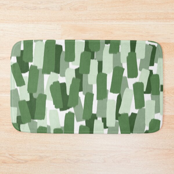 Item preview, Abstract Green Brush Stroke Style Pattern designed and sold by OneThreeSix.