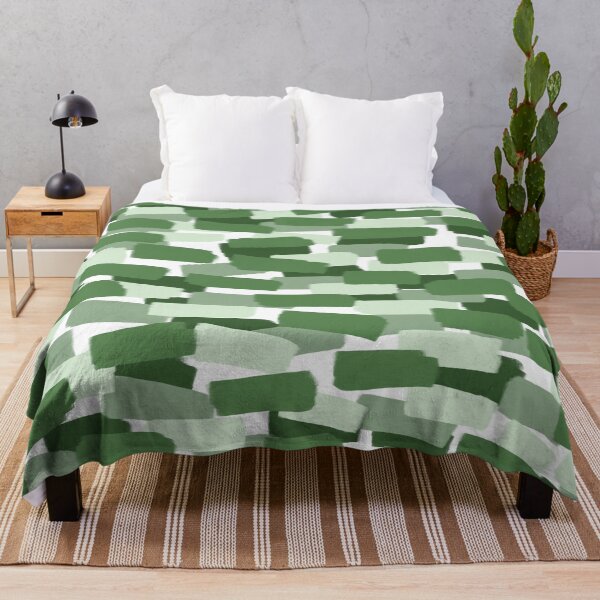 Item preview, Abstract Green Brush Stroke Style Pattern designed and sold by OneThreeSix.