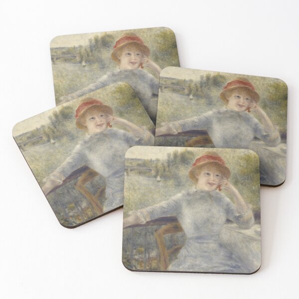 Item preview, Alphonsine Fournaise by Pierre-Auguste Renoir: Romantic Impressionist Wall Art designed and sold by artofuniverse.