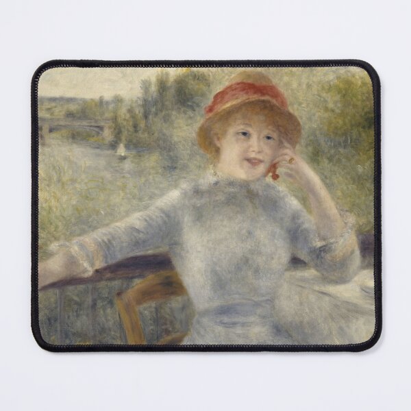 Item preview, Alphonsine Fournaise by Pierre-Auguste Renoir: Romantic Impressionist Wall Art designed and sold by artofuniverse.