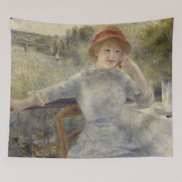 Item preview, Alphonsine Fournaise by Pierre-Auguste Renoir: Romantic Impressionist Wall Art designed and sold by artofuniverse.