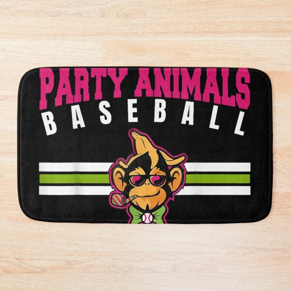 Item preview, Party Animals Baseball Banana Monkey With Sunglasses And Bowtie Vibrant Sports Art designed and sold by LakenDraphil.