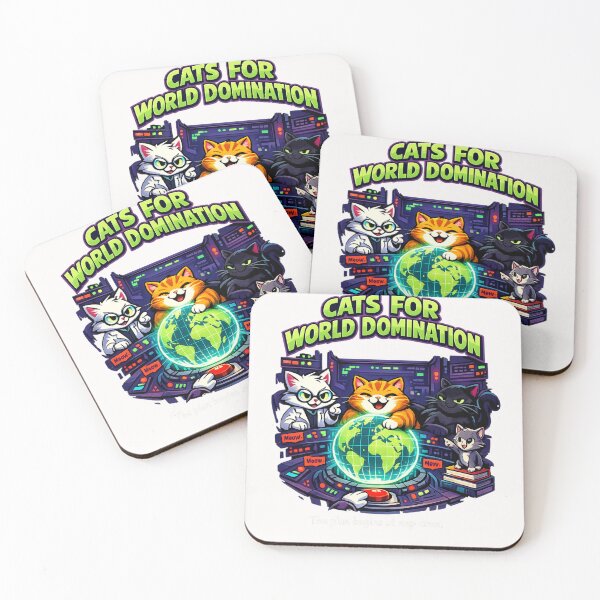 Item preview, Cats For World Domination The Plan Begins At Nap Time Cat Lover Humor designed and sold by Pawsome Quotes.