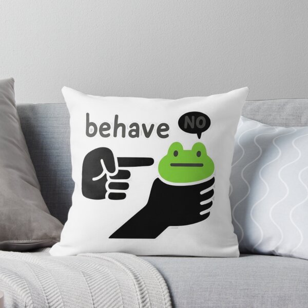 Item preview, Behave No Frog Meme - Funny Chaos Frog Sticker designed and sold by JossDesign15.