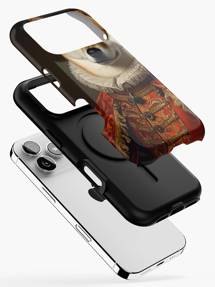 Thumbnail 2 of 4, iPhone Case, Royal Shiba Inu Renaissance Portrait designed and sold by Rutvain.