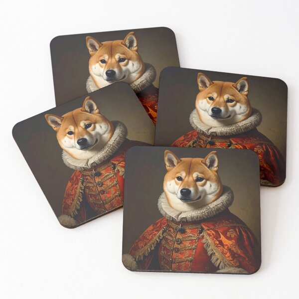 Item preview, Royal Shiba Inu Renaissance Portrait designed and sold by Rutvain.