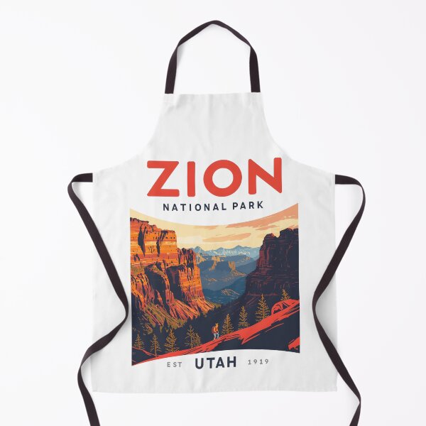 Item preview, A Pop Art Travel Print of Zion National Park - Utah  designed and sold by StudioRedKoala.