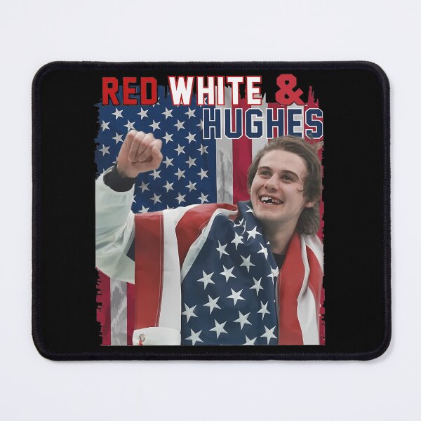Item preview, Red White Hughes Hockey American Hockey Fan Jack Hughes designed and sold by KB-Store.