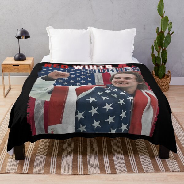 Item preview, Red White  Hughes Hockey American Hockey Fan Jack Hughes designed and sold by KB-Store.