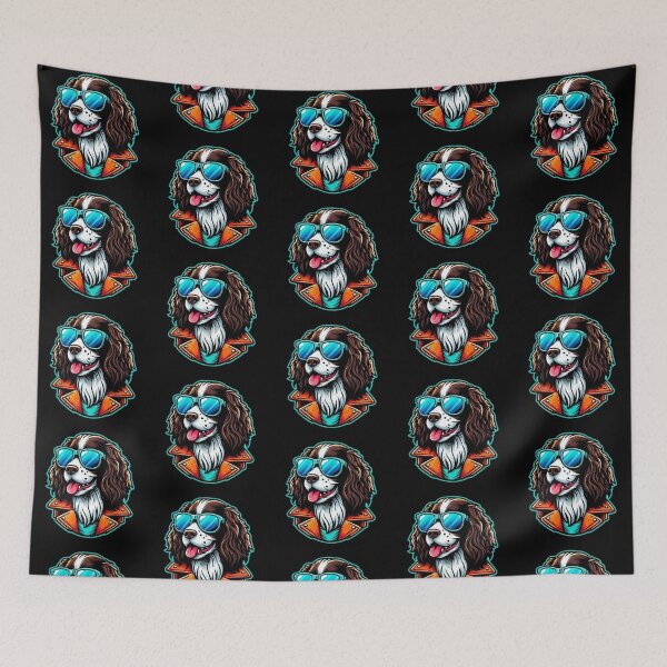 Item preview, Cool Springer Spaniel – Retro Dog Style designed and sold by Dogandesighn.