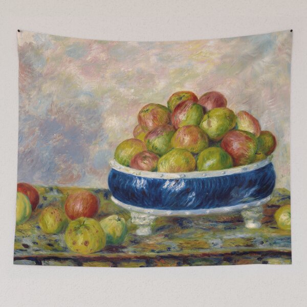 Item preview, Apples in a Dish by Pierre-Auguste Renoir: Impressionist Kitchen Wall Art designed and sold by artofuniverse.