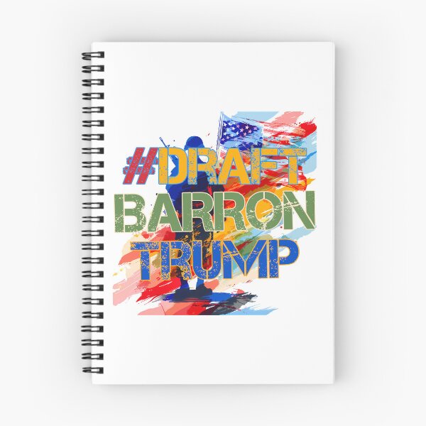 Item preview, #DraftBarronTrump Graffiti Meme - Patriotic Political Art Print designed and sold by DesignArtist.ia.
