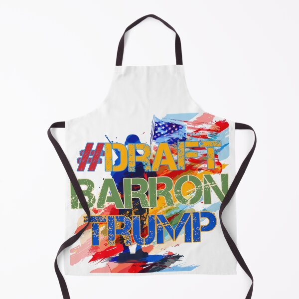 Item preview, #DraftBarronTrump Graffiti Meme - Patriotic Political Art Print designed and sold by DesignArtist.ia.