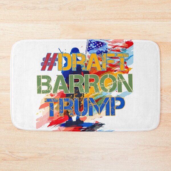 Item preview, #DraftBarronTrump Graffiti Meme - Patriotic Political Art Print designed and sold by DesignArtist.ia.