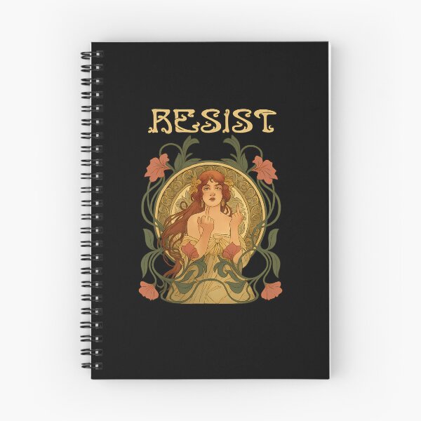 Item preview, Resist Art Nouveau Mucha Anti-Trump Women Feminist Resist designed and sold by KB-Store.