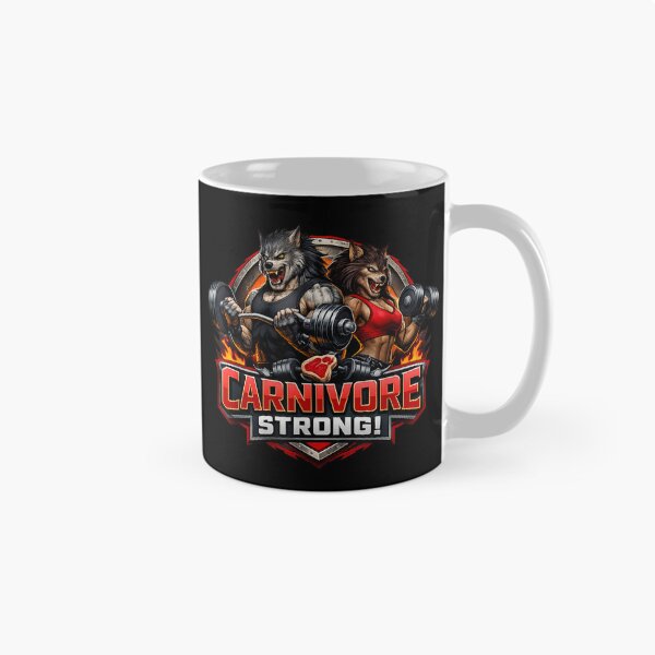 Item preview, Carnivore Strong Fitness Werewolf Couple Bodybuilding Weightlifting Gym Motivation Meat Diet designed and sold by LakenDraphil.